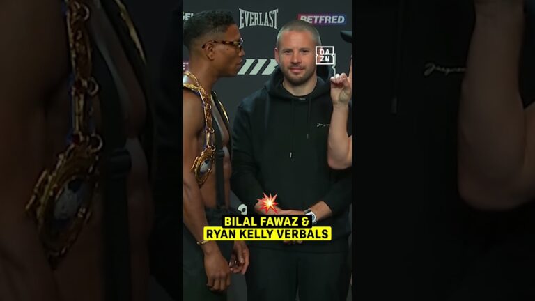 Bilal Fawaz REACTS to Ryan Kelly TAUNT by taking his sunglasses off & trash talking 💥