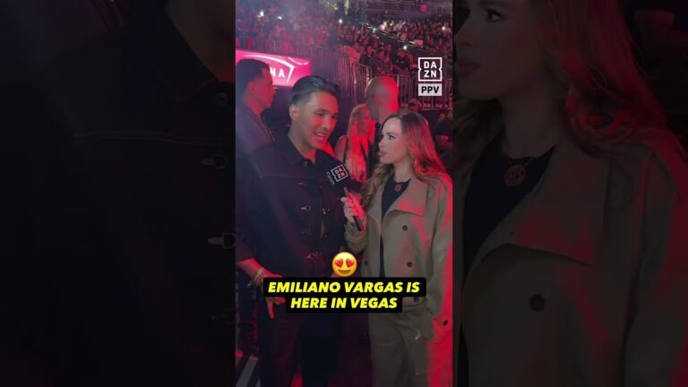 Emiliano Vargas is in attendance for Benavidez vs Zurdo 🇲🇽