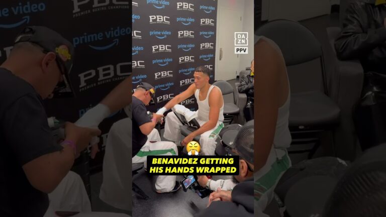THE MEXICAN MONSTER GETTING HIS HANDS WRAPPED 🥊 #shorts