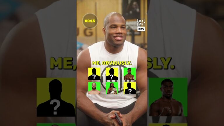 Daniel Dubois was given 30 seconds to name as many British heavyweight champions as possible 🍿🎟️
