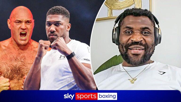 Francis Ngannou PREDICTS Anthony Joshua vs Tyson Fury and previews comeback fight