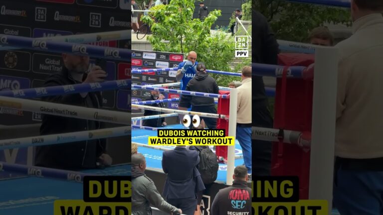 Daniel Dubois watched Fabio Wardley’s WHOLE workout 😮