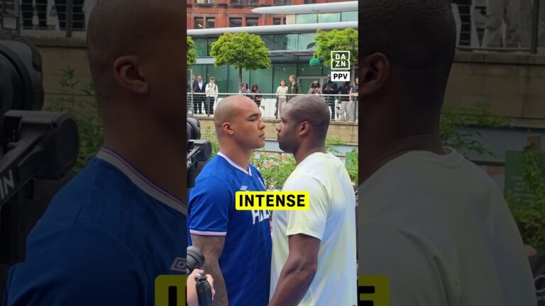 Fabio Wardley & Daniel Dubois’ eyes say it all 😮🍿