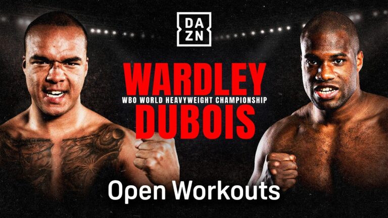 FABIO WARDLEY VS. DANIEL DUBOIS OPEN WORKOUT LIVESTREAM