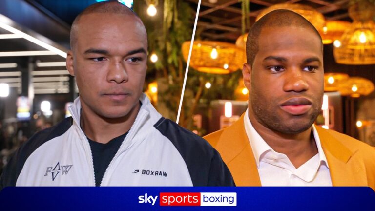 Fabio Wardley and Daniel Dubois look ahead to heavyweight championship bout