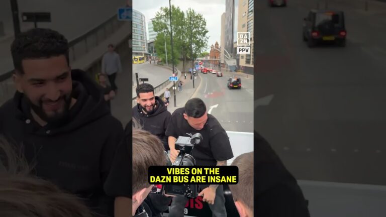 WHO WANTS AN INVITE ON THE DAZN BUS!