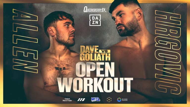 LIVE Open Workout | Dave Allen vs Filip Hrgovic – Dave vs Goliath ⚔️