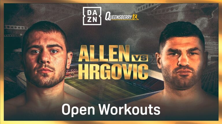 DAVE ALLEN VS. FILIP HRGOVIC OPEN WORKOUTS LIVESTREAM