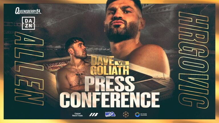 LIVE Press Conference | Dave Allen vs Filip Hrgovic – Dave vs Goliath ⚔️