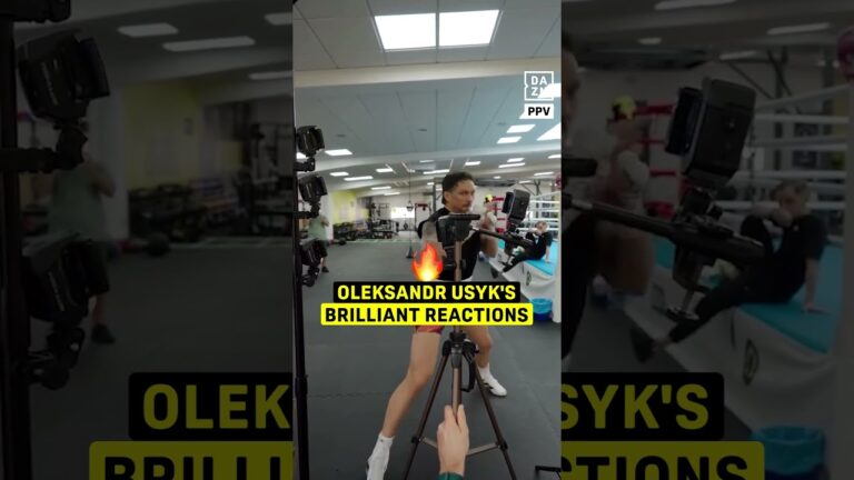 Oleksandr Usyk’s reactions are better than they’ve ever been 🤯