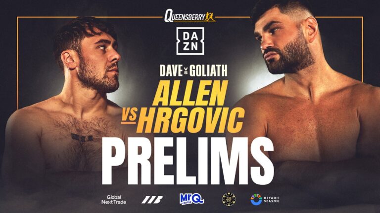 LIVE Prelims | Dave Allen vs Filip Hrgovic – Dave vs Goliath ⚔️