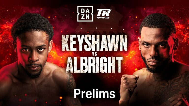 KEYSHAWN DAVIS VS. NAHIR ALBRIGHT PRELIMS LIVESTREAM