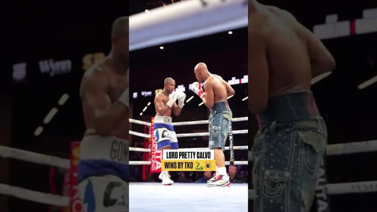 Lord Pretty Calvo got the stoppage and puts the division on notice !🕷️🐍