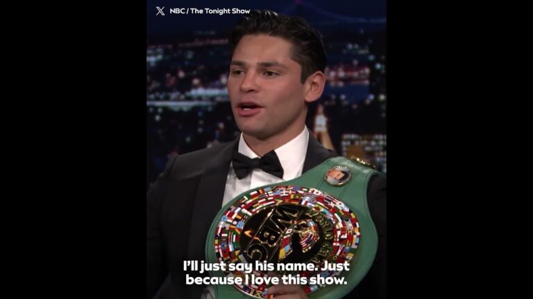 Ryan Garcia announced to Jimmy Fallon that he will be fighting Conor Benn 🍿