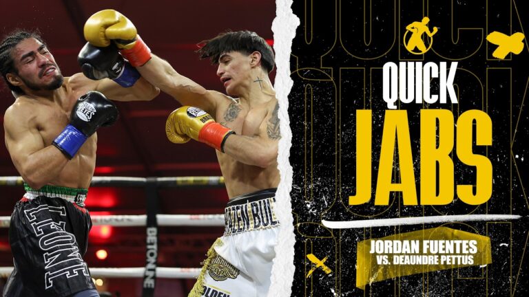Quick Jabs | Jordan Fuentes vs. DeAundre Pettus | Undefeated. Focused. Ready for the next step. 🔥