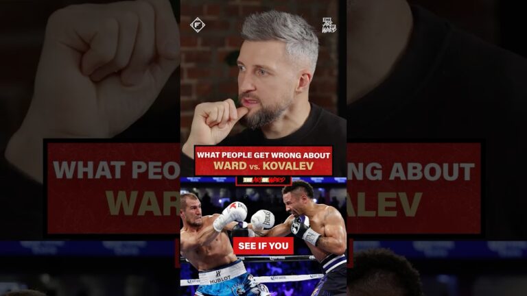 “I won the second fight with Kovalev… in the FIRST fight” 👀🧠