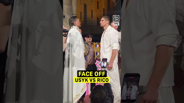 USYK AND RICO FACE OFF!! 🥵