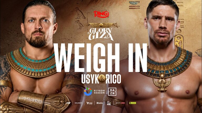 Oleksandr Usyk Vs Rico Verhoeven Weigh In | Matchroom Boxing
