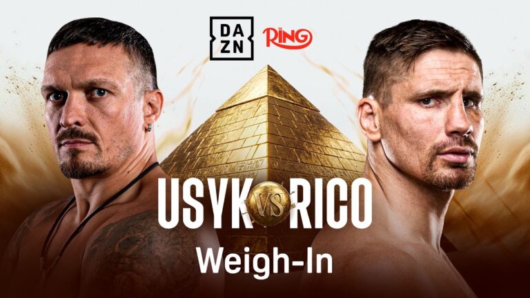 OLEKSANDR USYK VS. RICO VERHOEVEN WEIGH IN LIVESTREAM
