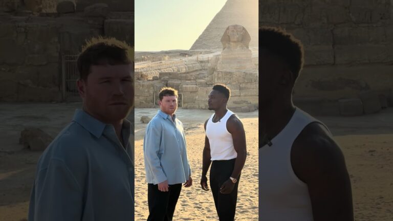 Canelo Alvarez & Christian Mbilli First Face Off At Great Sphinx 🔥