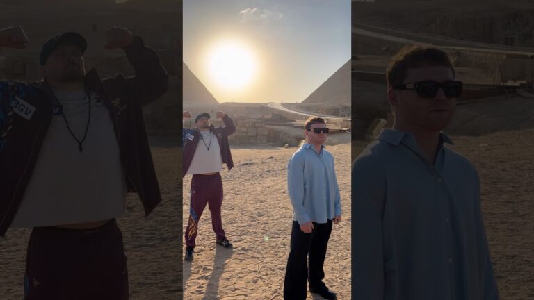 Oleksandr Usyk Photobombs Canelo Alvarez At Great Pyramid 😂