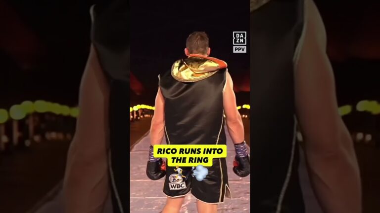 Rico Verhoeven’s walkout looks straight out of a movie!! 🎥🤩