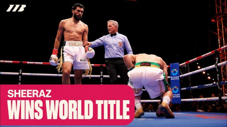 Hamzah Sheeraz KOs Alem Begic for WBO Super-Middleweight Title | Matchroom Boxing
