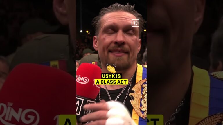 Oleksandr Usyk always understands what’s important in life 🤝