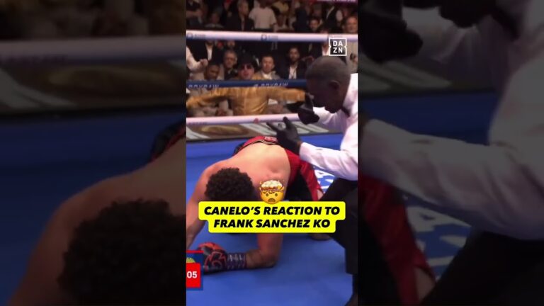 Frank Sanchez got Canelo OUT OF HIS SEAT! 😱#UsykRico ▪️