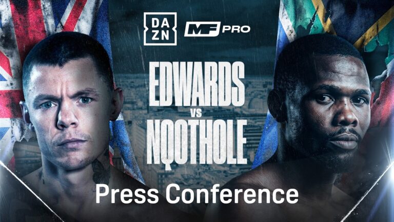 CHARLIE EDWARDS VS. SIKHO NQOTHOLE PRESS CONFERENCE LIVESTREAM