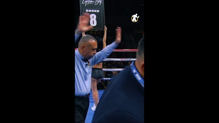 Won his FIRST world title by making his opponent QUIT!