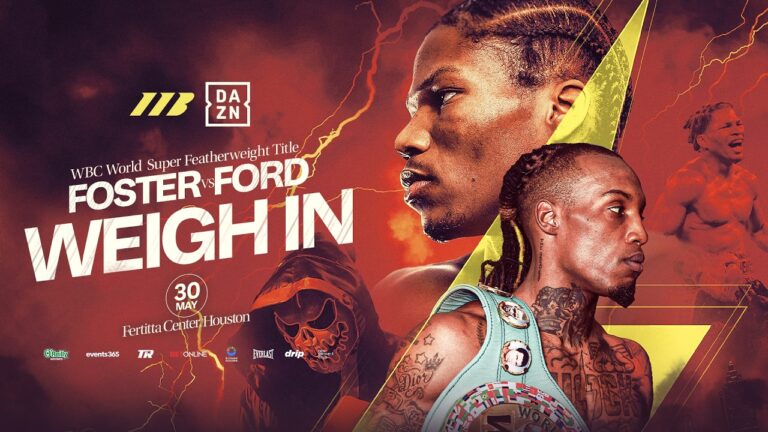 O’Shaquie Foster Vs Ray Ford Weigh In | Matchroom Boxing
