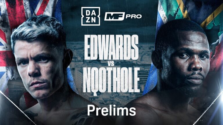 CHARLIE EDWARDS VS. SIKHO NQOTHOLE PRELIMS LIVESTREAM