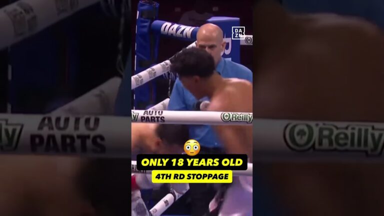 18 year old Montalvo earns a 4th round STOPPAGE! 😤