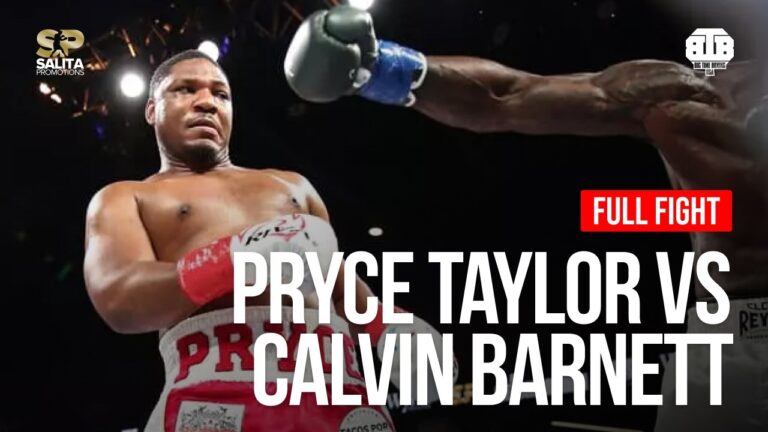 PRYCE TAYLOR vs CALVIN BARNETT | FULL FIGHT 🥊