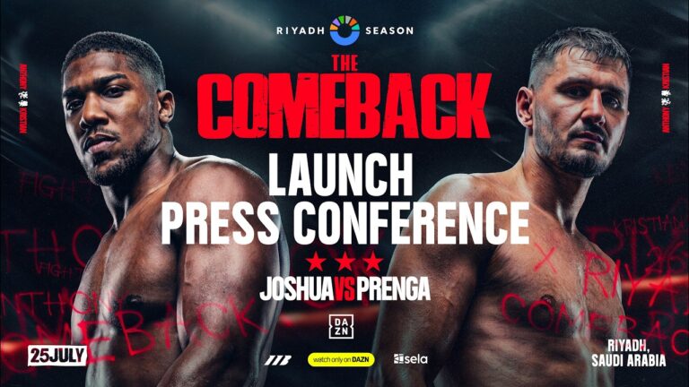 Anthony Joshua Vs Kristian Prenga Press Conference | Matchroom Boxing