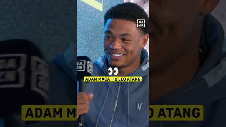 Adam Maca won’t let Leo Atang forget that 100% KO record 😅💥 #PadleyFiaz