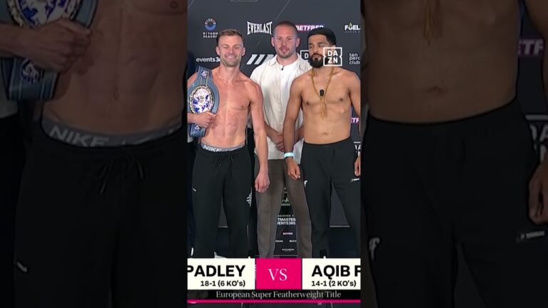 Josh Padley & Aqib Fiaz put it all on the line LIVE ON DAZN tomorrow night