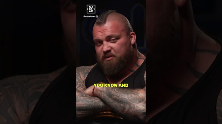 “If I catch you on the end of your chin, it’s good night!” Eddie Hall hasn’t come to play 😮‍💨