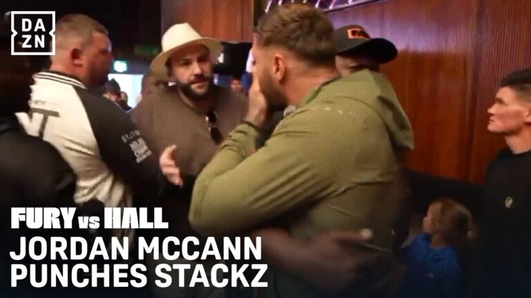 Jordan McCann PUNCHED Stackz at the open workouts! 😱😱 | Misfits Boxing