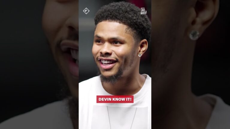 Shakur Stevenson had to laugh off Bill Haney saying he’d be easy work for Devin 😆  #boxing