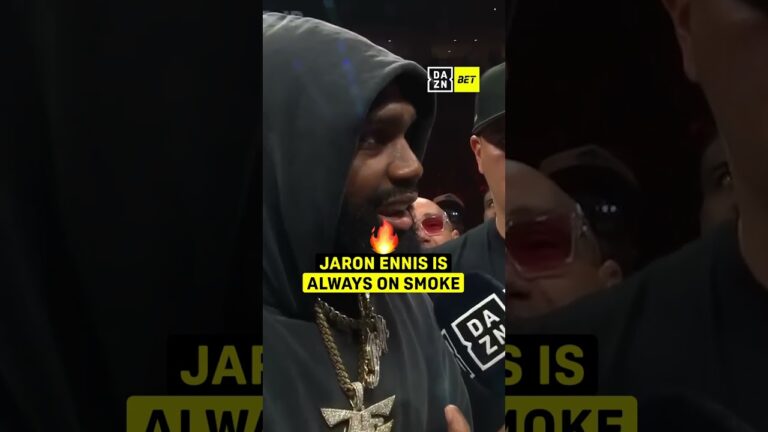 Jaron Ennis shows up to opponents’ backyards and tells them he’s about it 💨