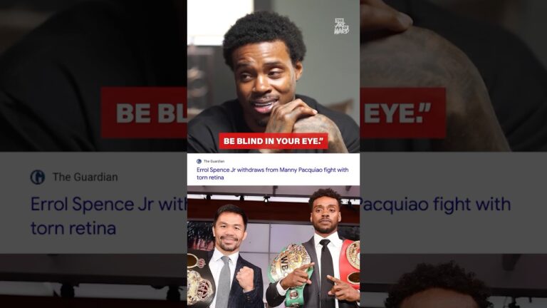 If Errol Spence fought Pacquiao, one shot to the eye could’ve left him permanently blind 🤯
