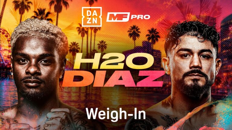 ASHTON ‘H2O’ SYLVE VS. JOJO DIAZ WEIGH IN LIVESTREAM