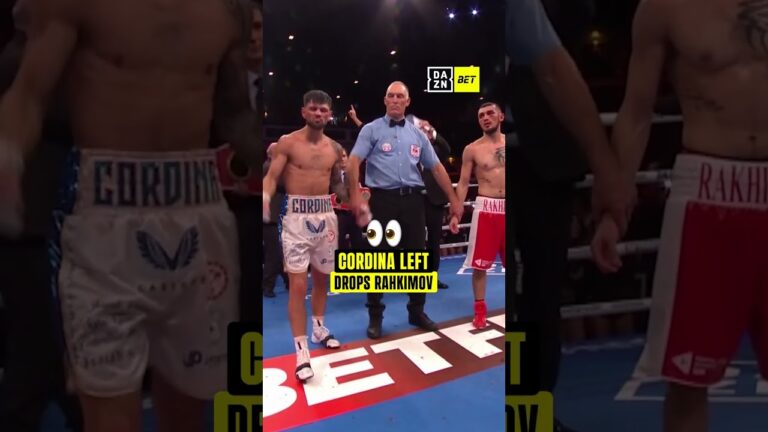 That Joe Cordina left landed beautifully on Shavkatdzh Rakhimov 😤💥