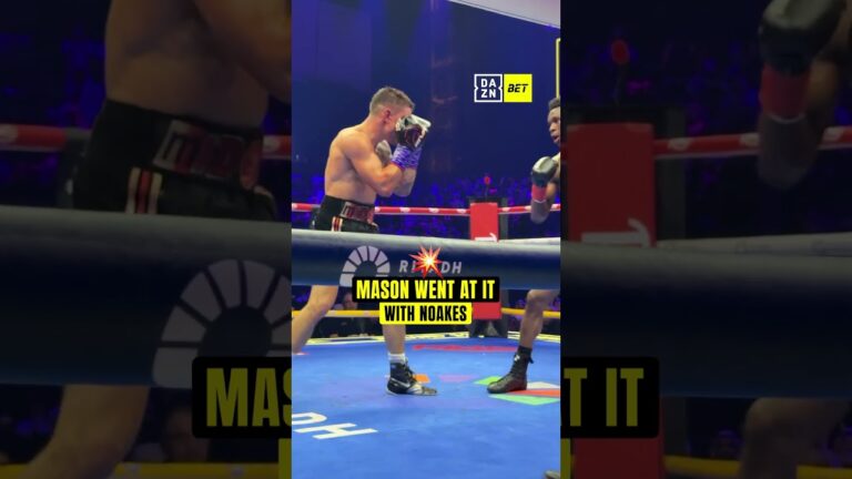 Abdullah Mason showed his quality when he traded heavy artillery with Sam Noakes 👏