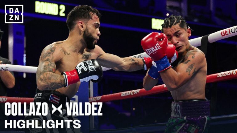 Oscar Collazo vs. Neider Valdez | Official Fight Highlights | Second Round KO 💥