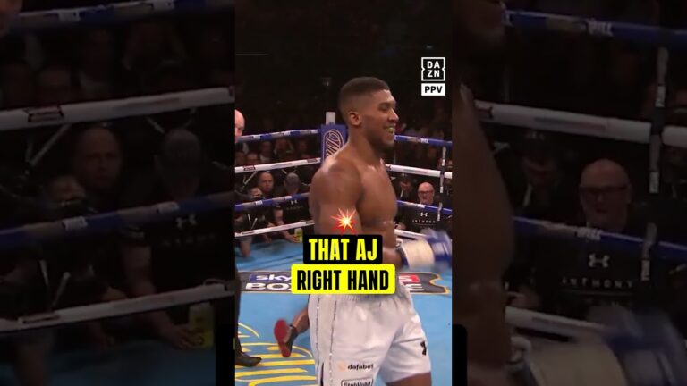 Anthony Joshua’s PEACH of a right hand 💥