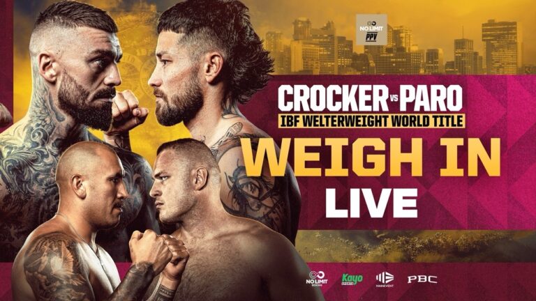 Crocker vs Paro & Asofa-Solomona vs Burgess | Official Weigh-In Live, Brisbane