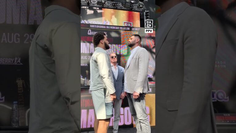 Moses Itauma & Filip Hrgovic square off ahead of summer showdown 😤